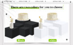 Set of 5 Display Buffet Risers Acrylic Cube with Hollow Bottoms - Image 3