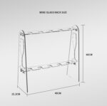 2 Tier Acrylic Champagne Wall Holder for Party - Image 4