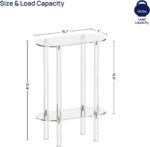 Acrylic Narrow Side Table for Small Spaces - Image 3