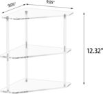 Corner Shelf 2 Tier Bathroom Counter Organizer Acrylic Countertop Corner Shelves - Image 5