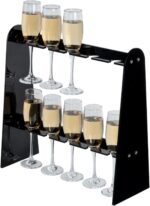 2 Tier Acrylic Champagne Wall Holder for Party - Image 2