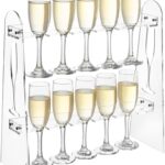 2 Tier Acrylic Champagne Wall Holder for Party