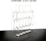 2 Tier Acrylic Champagne Wall Holder for Party - Image 5