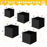 Set of 5 Display Buffet Risers Acrylic Cube with Hollow Bottoms - Image 5