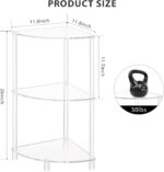 Acrylic Triangle End Table - 3 Tier Corner Side Table - Image 4