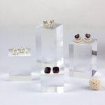Luxury Transparent Solid Acrylic Display Blocks for Photography Boutique Jewelry Cosmetic Crafts - Image 5
