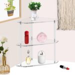 Corner Shelf 2 Tier Bathroom Counter Organizer Acrylic Countertop Corner Shelves - Image 6