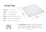Luxury Tray In Highly Polished Clear Acrylic For Showcasing Purposes - Image 4