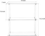 Rectangular 3 Tier Clear Acrylic Tabletop Display Stand - Image 5