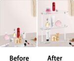 Corner Shelf 2 Tier Bathroom Counter Organizer Acrylic Countertop Corner Shelves - Image 4
