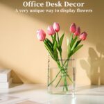 Clear Book Flower Vase - Floral Bookshelf Decor, Acrylic Flower Holder - Image 4