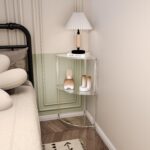 Acrylic Triangle End Table - 3 Tier Corner Side Table - Image 5