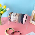 Headband Holder, Clear Headband Organizer, Acrylic Hair Hoop Display Stand, Hairband Rack Holder, Headband Storage Holder for Women and Girls - Image 2