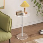 Acrylic End Table, Clear Side Tables for Small Space - Image 4