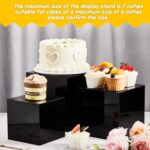 Set of 5 Display Buffet Risers Acrylic Cube with Hollow Bottoms - Image 7