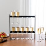 2 Tier Acrylic Champagne Wall Holder for Party - Image 11