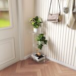 Acrylic Round Side Table - 3 Tiers Step End Table - Clear Nightstand Small Bedside Table Accent Entryway Table - Image 7