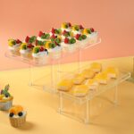 Clear Acrylic Dessert Stands Buffet Risers for Cupcakes Dessert Pastry Food - Image 2