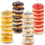 4PCS Acrylic Donut Stand, Donut Holder Stands for Dessert Table