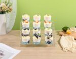 12" Acrylic Riser Display Stands - 4 Tier Clear Acrylic Display Shelf, Double Sided Usable - Image 5