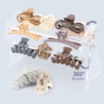 Acrylic Claw Clip Organizer Holder | 360-Degree Rotating Claw Clip Holder - Image 2