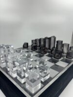 Luxury Chess Board In Highly Polished Acrylic With Frosted Board - Image 4