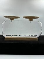 Luxury Candle Holder In Highly Polished Clear Acrylic