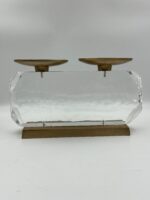 Luxury Candle Holder In Highly Polished Clear Acrylic - Image 3