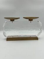Luxury Candle Holder In Highly Polished Clear Acrylic - Image 3