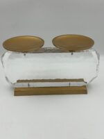 Luxury Candle Holder In Highly Polished Clear Acrylic - Image 4