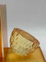 Luxury Bookend In Highly Polished Clear Acrylic In Peach Colour - Image 2