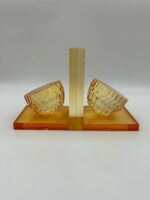 Luxury Bookend In Highly Polished Clear Acrylic In Peach Colour - Image 5