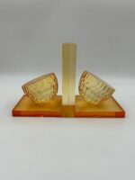 Luxury Bookend In Highly Polished Clear Acrylic In Peach Colour - Image 5