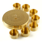 Brass Masala Box In Half Engraving Design (Round) - Image 5