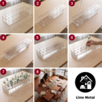 Clear Acrylic Flower Vase Rectangular - Image 6