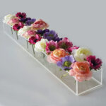 Clear Acrylic Flower Vase Rectangular - Image 14