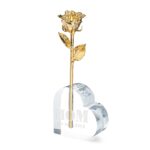 Mom You Are Loved Combo (24K Gold Dipped) Real Rose with Heart Vase - Image 4