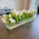 Clear Acrylic Flower Vase Rectangular - Image 2