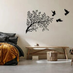 Metal Wall Art - Tree and Birds Metal Wall Decor
