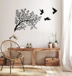 Metal Wall Art - Tree and Birds Metal Wall Decor - Image 2