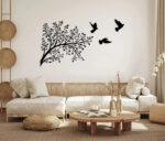 Metal Wall Art - Tree and Birds Metal Wall Decor - Image 3