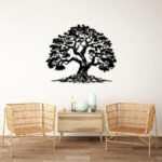 Tree of Life Metal Wall Decor, Oversized Tree Metal Wall Art